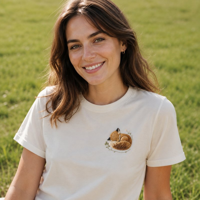 Embroidered tee by Kimnim