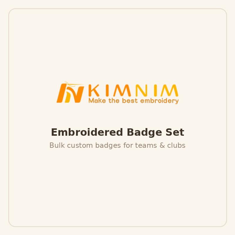 Custom Embroidered Badge Set (10 pcs)